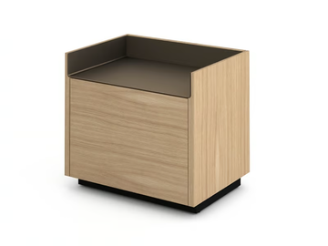STOCKHOLM - Square wooden bedside table by Punt