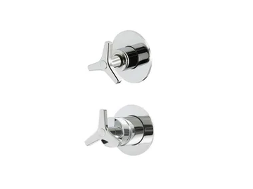 TOMEO 6370602/2T/3T - Recessed 2 hole shower mixer by QD Magistro Lab
