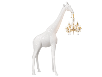 GIRAFFE IN LOVE M INDOOR - Polyethylene floor lamp by Qeeboo