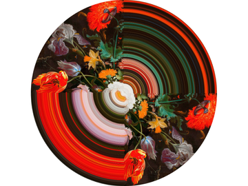 GLITCH - Round rug by Qeeboo