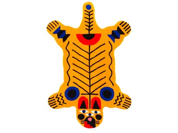 ITALIAN TIGER - Handmade acrylic rug by Qeeboo