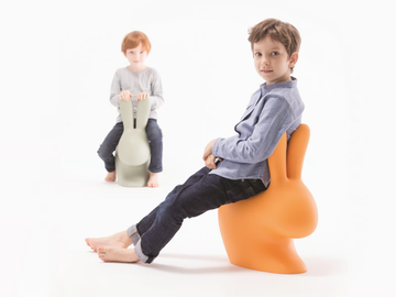 RABBIT BABY - Polyethylene kids chair by Qeeboo