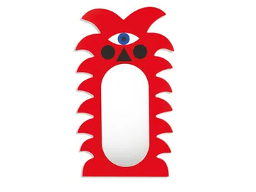 SAMU - Framed wall-mounted mirror by Qeeboo