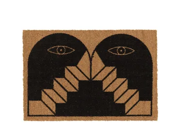 STAIRWAYS TO HELL - Rectangular coconut doormat by Qeeboo
