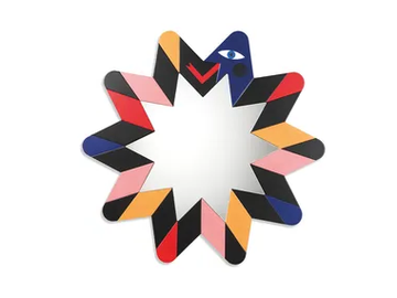 UNUKA - Framed wall-mounted mirror by Qeeboo