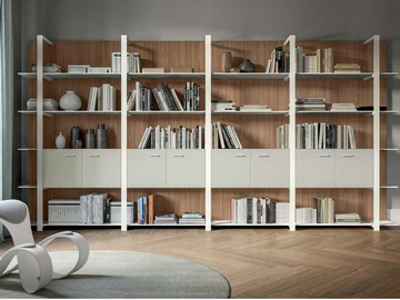 BOISERIE - Open sectional modular bookcase by Quadrifoglio Group