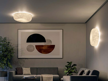 OLA SLIM - Glass-fibre wall lamp / ceiling lamp by Quadrifoglio Group