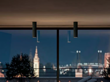 TUBE - LED aluminium ceiling lamp by Quadrifoglio Group