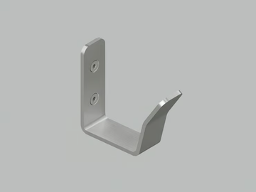 ECCETERA QA1101 - Steel towel hook by Quadrodesign