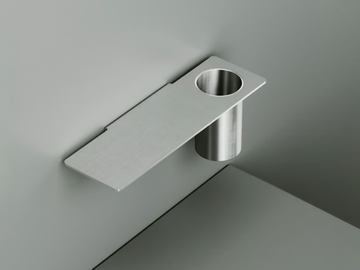 ECCETERA QA1602 - Steel toothbrush holder / bathroom wall shelf by Quadrodesign
