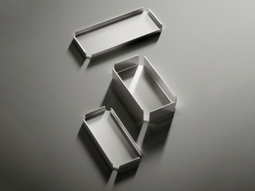 ECCETERA QA1900 - Countertop steel soap dish by Quadrodesign