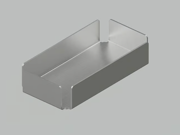 ECCETERA QA1902 - Countertop steel soap dish by Quadrodesign