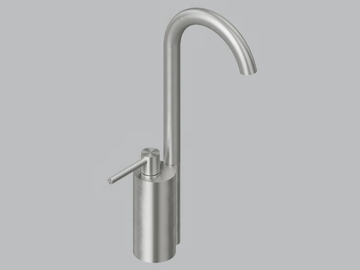 FFQT 21 02T - Countertop stainless steel washbasin mixer with adjustable spout by Quadrodesign
