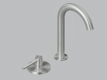 FFQT 21 31T - Countertop stainless steel washbasin mixer with adjustable spout by Quadrodesign