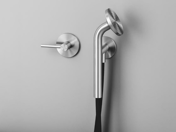 FFQT 21 58T - Hydroprogressive stainless steel shower mixer with hand shower by Quadrodesign