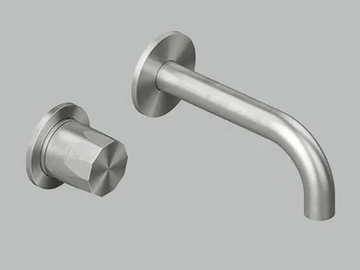 HB 15 13T.00 - Wall-mounted single handle washbasin mixer by Quadrodesign