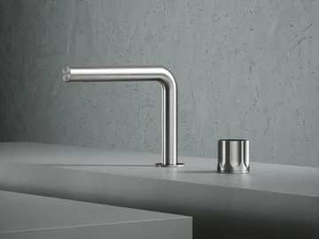 MODO 17 07 - Countertop hydroprogressive washbasin mixer by Quadrodesign