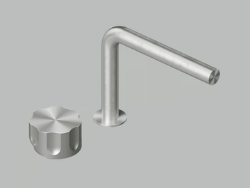MODO 17 31T - Single handle stainless steel washbasin mixer by Quadrodesign