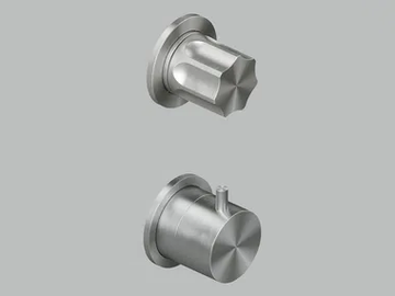 MODO 17 48 - Wall-mounted stainless steel thermostatic mixer set by Quadrodesign