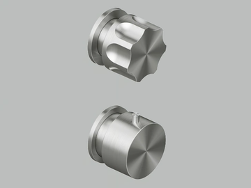 MODO 17 48.0 - Wall-mounted stainless steel thermostatic mixer set by Quadrodesign