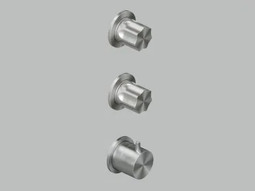 MODO 17 49 - Wall-mounted stainless steel remote control tap by Quadrodesign