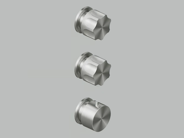 MODO 17 49.0 - Wall-mounted stainless steel thermostatic mixer set by Quadrodesign