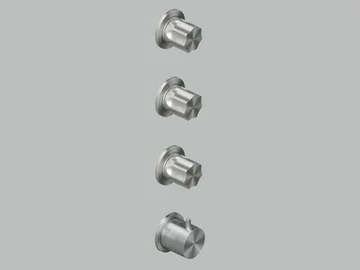 MODO 17 50 - Wall-mounted stainless steel remote control tap by Quadrodesign