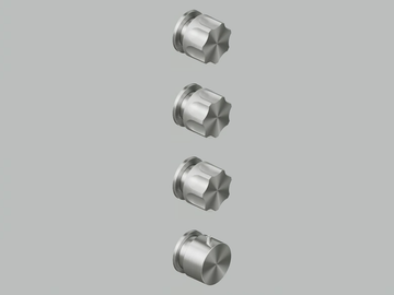 MODO 17 50.0 - Wall-mounted stainless steel thermostatic mixer set by Quadrodesign