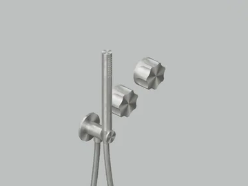 MODO 17 68 - Hydroprogressive stainless steel shower mixer with hand shower by Quadrodesign