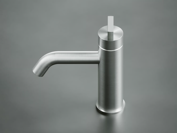 Q. 18 01 - Countertop stainless steel washbasin mixer by Quadrodesign
