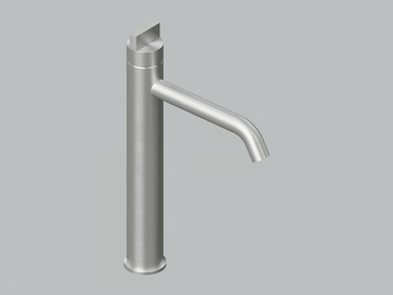 Q. 18 02 - Countertop stainless steel washbasin mixer by Quadrodesign