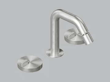 Q. 18 37 V - Countertop stainless steel bidet mixer by Quadrodesign