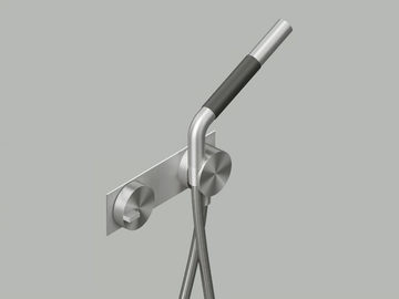 Q. 18 58 R - Stainless steel bathtub tap / shower tap by Quadrodesign