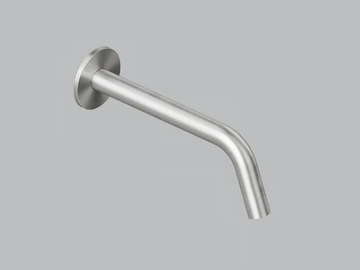 Q. BC029 - Wall-mounted stainless steel spout by Quadrodesign