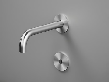 SENSE BC004S.1.10 - Wall-mounted stainless steel sink spout by Quadrodesign