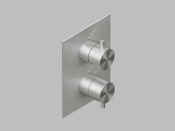 SOURCE 12 46 - Wall-mounted stainless steel remote control tap by Quadrodesign