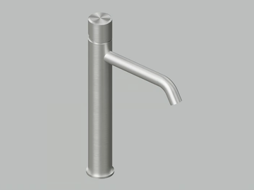 STEREO 16 02T - 1 hole stainless steel washbasin mixer by Quadrodesign