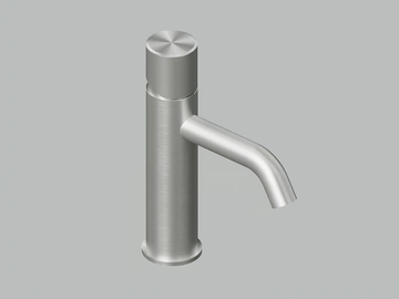 STEREO 16 03T - 1 hole stainless steel washbasin mixer by Quadrodesign