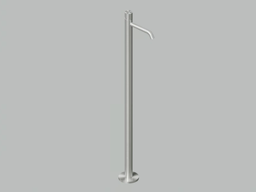 STEREO 16 05T - Floor standing single handle stainless steel washbasin mixer by Quadrodesign