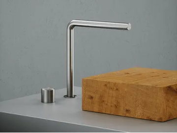 STEREO 16 08 - 2 hole countertop washbasin mixer by Quadrodesign