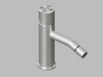 STEREO 16 35T - Stainless steel bidet mixer with swivel spout by Quadrodesign