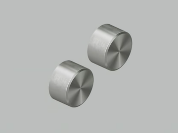 STEREO 16 63V - Wall-mounted stainless steel shut-off mixing valves by Quadrodesign