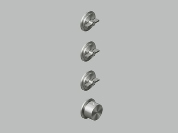 VALVOLA01 19 50.0 - Wall-mounted stainless steel thermostatic mixer set by Quadrodesign