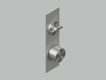 VALVOLA01 19 88.0 - Wall-mounted stainless steel thermostatic mixer set by Quadrodesign