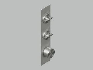 VALVOLA01 19 89.0 - Wall-mounted stainless steel thermostatic mixer set by Quadrodesign