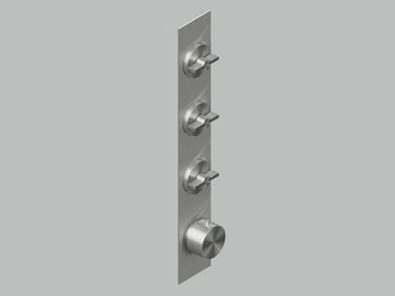 VALVOLA01 19 90.0 - Wall-mounted stainless steel thermostatic mixer set by Quadrodesign