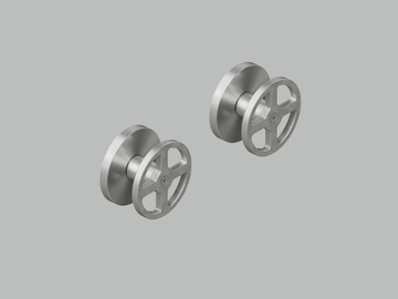 VALVOLA02 20 63V - Wall mounted set of 2 shut-off mixing valves by Quadrodesign
