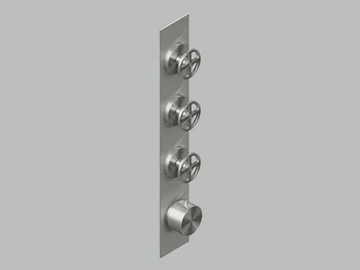 VALVOLA02 20 90.0 - Wall-mounted stainless steel thermostatic mixer set by Quadrodesign