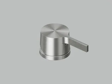 VOLCANO 36 52.00 - Deck-mounted stainless steel remote control tap by Quadrodesign