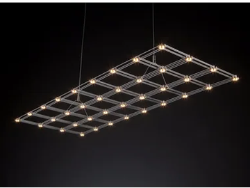FRAME - Nickel pendant lamp by Quasar